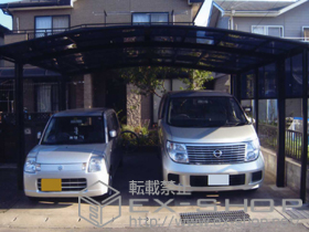 のカーポート カーブポートシグマIII ワイド 積雪〜30cm対応＋サイドパネル 施工例