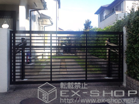 のカーゲート オーバードアS1型 手動式　※特注 施工例