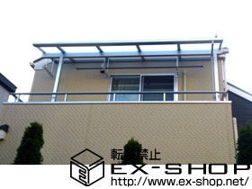 のバルコニー・ベランダ屋根 ライザーテラスII F型 屋根タイプ 単体 積雪〜20cm対応 施工例