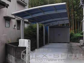 のカーポート レイナポートZ 縦連棟　積雪〜20ｃｍ対応 施工例