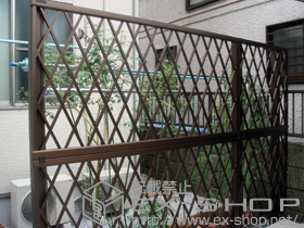 のフェンス・柵 エクスラインフェンス21型 多段柱施工 施工例