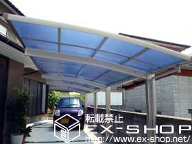 のカーポート プレシオスポート 縦連棟 積雪〜20cm対応 施工例