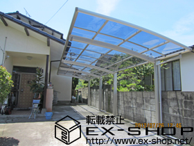 のカーポート レイナポート 縦連棟 積雪〜20cm対応＋着脱式サポート 2本入 施工例