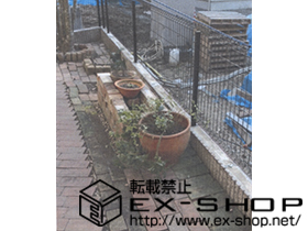 のフェンス・柵 イーネットフェンス1F型 自由柱タイプ 施工例