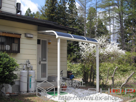 のテラス屋根 ライザーテラスII R型 テラスタイプ 単体 施工例