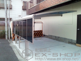 のカーポート プレシオスポート 積雪〜20cm対応+プレシオスポート サイドパネル 51-10 施工例