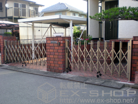 のカーゲート トリップゲート PB型 ノンレール 片開き 27Ｓ 施工例
