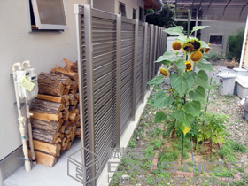 のフェンス・柵 ハイスクリーンフェンスA型 施工例