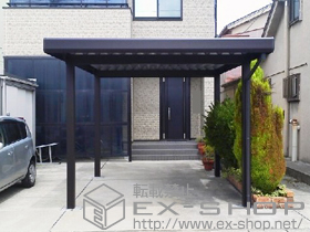 のカーポート ジーポートneo 積雪100cmＡタイプ 4本柱 施工例