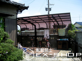 のカーポート レイナキャップポート 積雪〜20cm対応＋着脱式サポート 施工例