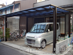 のカーポート エフルージュ ツイン 積雪〜20cm対応 施工例