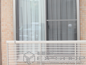 のフェンス・柵 エクスラインフェンス1型 自由柱施工 施工例