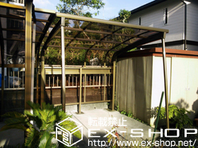 のカーポート フリーポートIII 600タイプ 積雪〜20cm対応＋サイドパネル 1段仕様 H1000 施工例