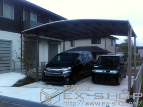 のカーポート カーブポートシグマIII ワイド 積雪〜30cm対応 施工例