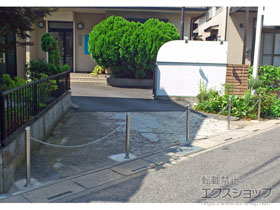 のカーゲート スペースガードS48型 埋込式 キー付き 施工例