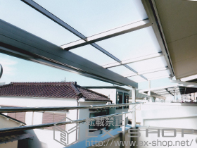 のバルコニー・ベランダ屋根 ライザーテラスII F型 屋根タイプ 単体 積雪〜20cm対応 施工例