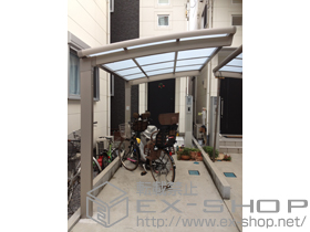 のサイクルポート・駐輪場 カーブポートシグマIII ミニ 積雪〜20cm対応 施工例