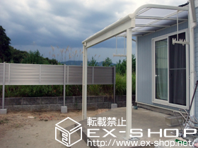 のフェンス・柵 プリレオR9型フェンス 多段柱タイプ 施工例