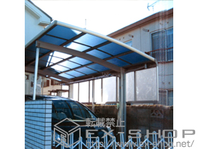 のカーポート レイナポートZ 積雪〜20cm対応+レイナポートZ サイドパネル 51-08 施工例