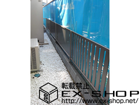 のフェンス・柵 ハイミレーヌR4型フェンス フリーポールタイプ 施工例