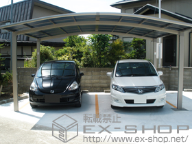 のカーポート カーブポートシグマIII ワイド 積雪〜20ｃｍ対応 施工例