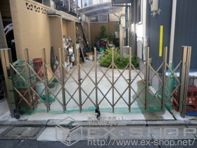 のカーゲート トリップゲート PA型 ノンレール 片開き 施工例