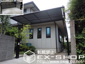 のカーゲート エクスラインアップゲート 5型 手動式 施工例