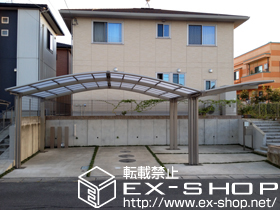 のカーポート カーブポートシグマIII M合掌+Ｙ合掌 積雪〜20ｃｍ対応 施工例