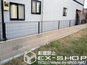 のフェンス・柵 イーネットフェンス1F型 フリーポールタイプ 施工例