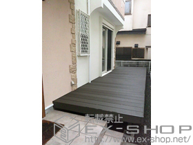 のウッドデッキ リコステージII 連棟 施工例