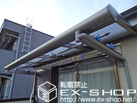 のバルコニー・ベランダ屋根 パワーアルファ F型 ルーフタイプ 単体 積雪〜20cm対応 施工例