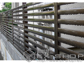 のフェンス・柵 プリレオR3型フェンス フリーポールタイプ 施工例