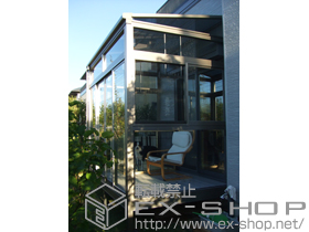 のテラス囲い・サンルーム ほせるんですII F型 床納まり ランマ付 施工例