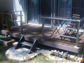 LIXIL ���N�V��(�g�X�e��)�̃E�b�h�f�b�L ���R�X�e�[�WII �P��+�X�e�b�v2�i+���_���f�b�L�t�F���X �{�H��