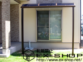 のテラス屋根 プレシオステラス R型 テラスタイプ 単体 積雪〜20cm対応 施工例