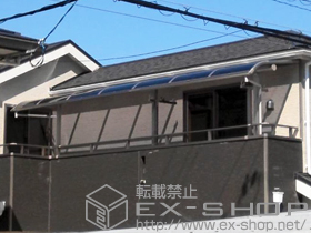 のバルコニー・ベランダ屋根 プレシオステラス R型 屋根タイプ 連棟 積雪〜20cm対応 施工例