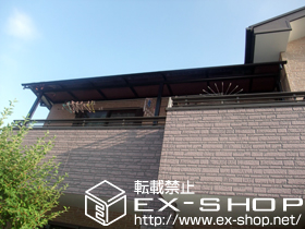 のバルコニー・ベランダ屋根 ヴェクターテラス R型 屋根タイプ 連棟 積雪〜20ｃｍ対応 施工例