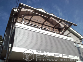 のバルコニー・ベランダ屋根 ライザーテラスII R型 ルーフタイプ 単体 積雪〜20cm対応 施工例