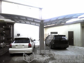 のカーポート レイナポート Y合掌 積雪〜20cm対応 施工例