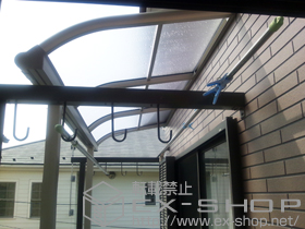 のバルコニー・ベランダ屋根 プレシオステラス R型 屋根タイプ 単体 積雪〜20cm対応 施工例