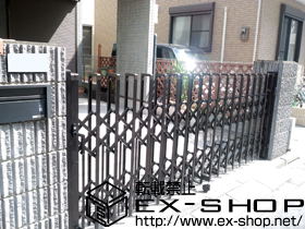 のカーゲート トリップゲート ペットガード型 ノンレール 片開き 33S 施工例