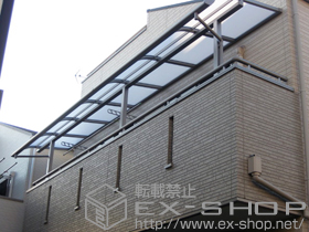 のバルコニー・ベランダ屋根 ライザーテラスII R型 屋根タイプ 連棟 積雪〜20cm対応 施工例