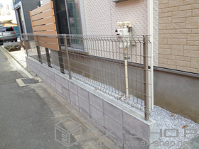のフェンス・柵 ハイグリッドフェンスUF8型 施工例