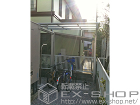 のサイクルポート・駐輪場 マイリッシュ 前下がり 積雪〜20cm対応 施工例