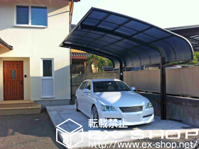 のカーポート テールポートシグマIII 積雪〜20cm対応＋着脱式サポート柱 2本入り 施工例