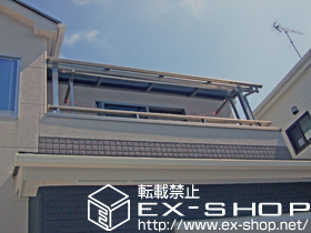 のバルコニー・ベランダ屋根 プレシオステラス R型 屋根タイプ 単体 積雪〜20cm対応 施工例