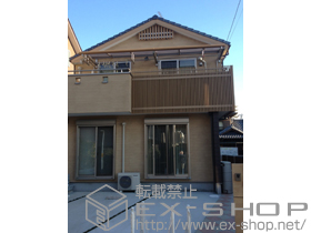 のバルコニー・ベランダ屋根 ヴェクターテラス F型 ルーフタイプ 連棟 積雪〜20cm対応+前枠化粧カバー 施工例