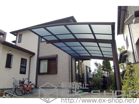 のカーポート レイナポート 積雪〜20cm対応＋柱カバー（小） 施工例