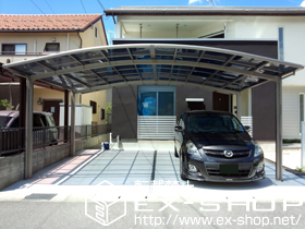 のカーポート カーブポートシグマIII ワイド 積雪〜20cm対応 施工例