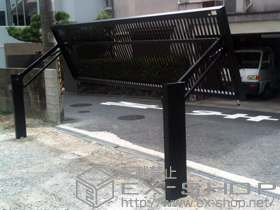 のカーゲート ワイドオーバードアS2型 電動式+リモコン送信機×8個 施工例